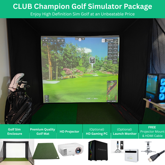 Kaizen Golf complete golf simulator package