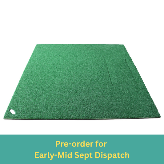 1.5m x 1.2m Large Golf Stance Mat (Compatible with Kaizen Golf Hitting Strips)
