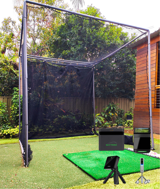 Kaizen Golf backyard golf simulator package