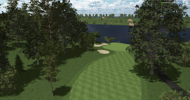 Skytrak golf simulation course play subscription
