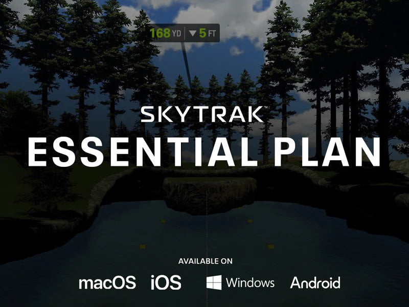 Skytrak golf launch monitor simulator essential subscription plan