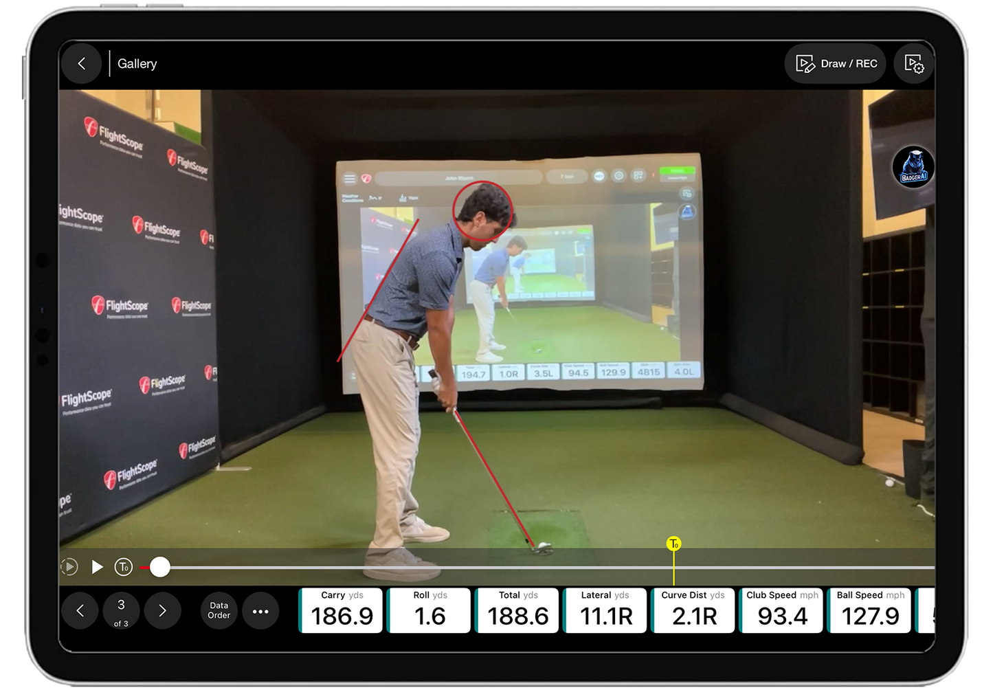 Flightscope mevo gen2 golf simulator golf launch monitor