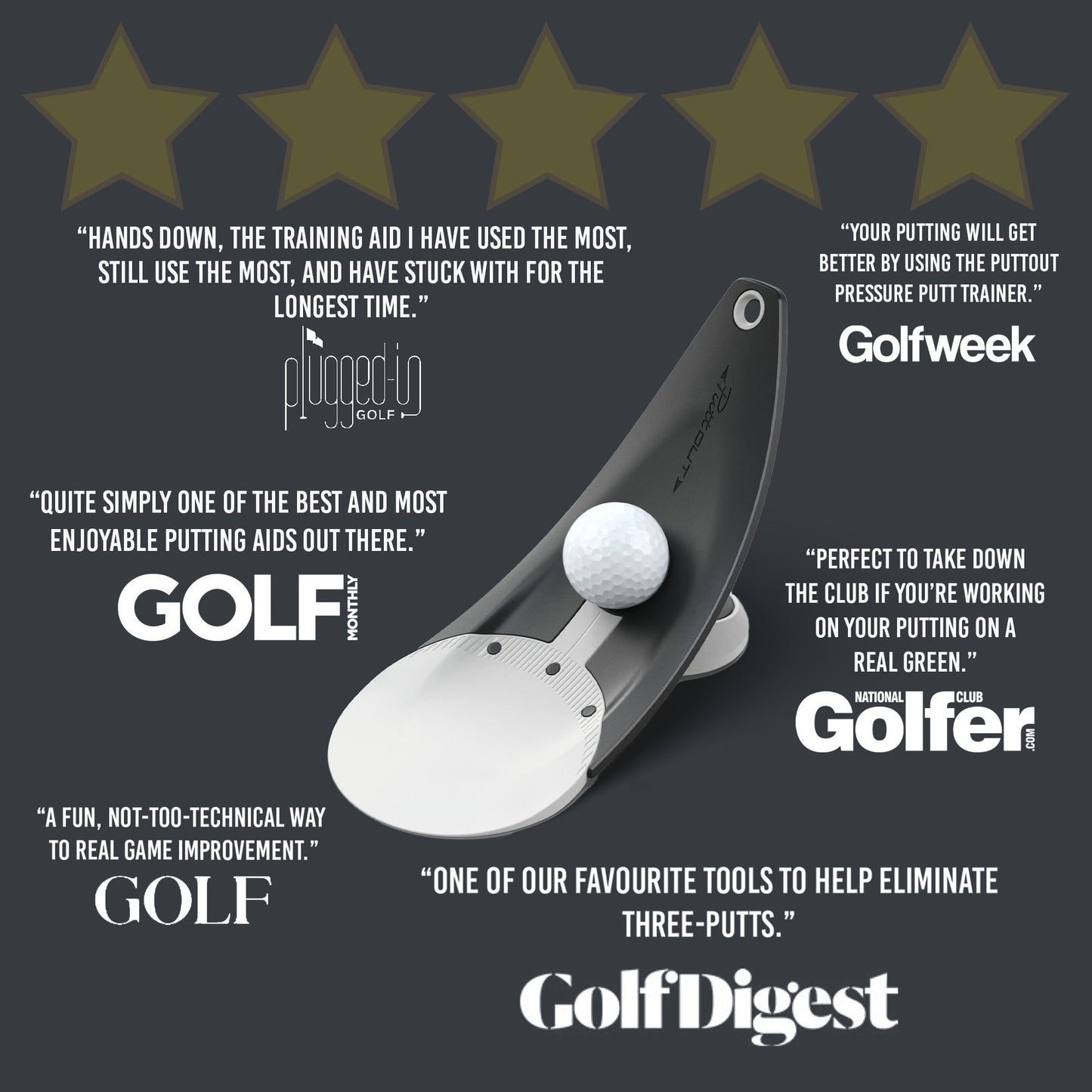 PuttOut Premium Pressure Trainer (Stone)