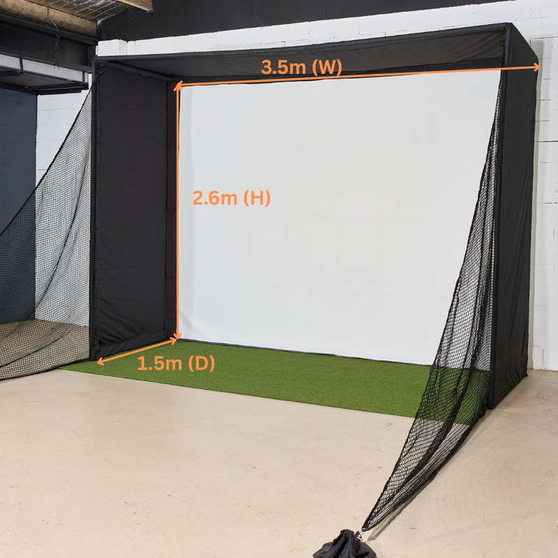 Kaizen Golf Masters Sim Enclosure 3.5m x 2.6m x 1.5m
