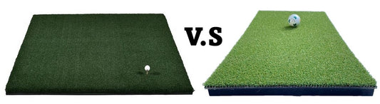 Product Compare - Large Golf Mats vs. Golf Hitting Strips