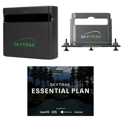Skytrak golf simulator with essential subscription