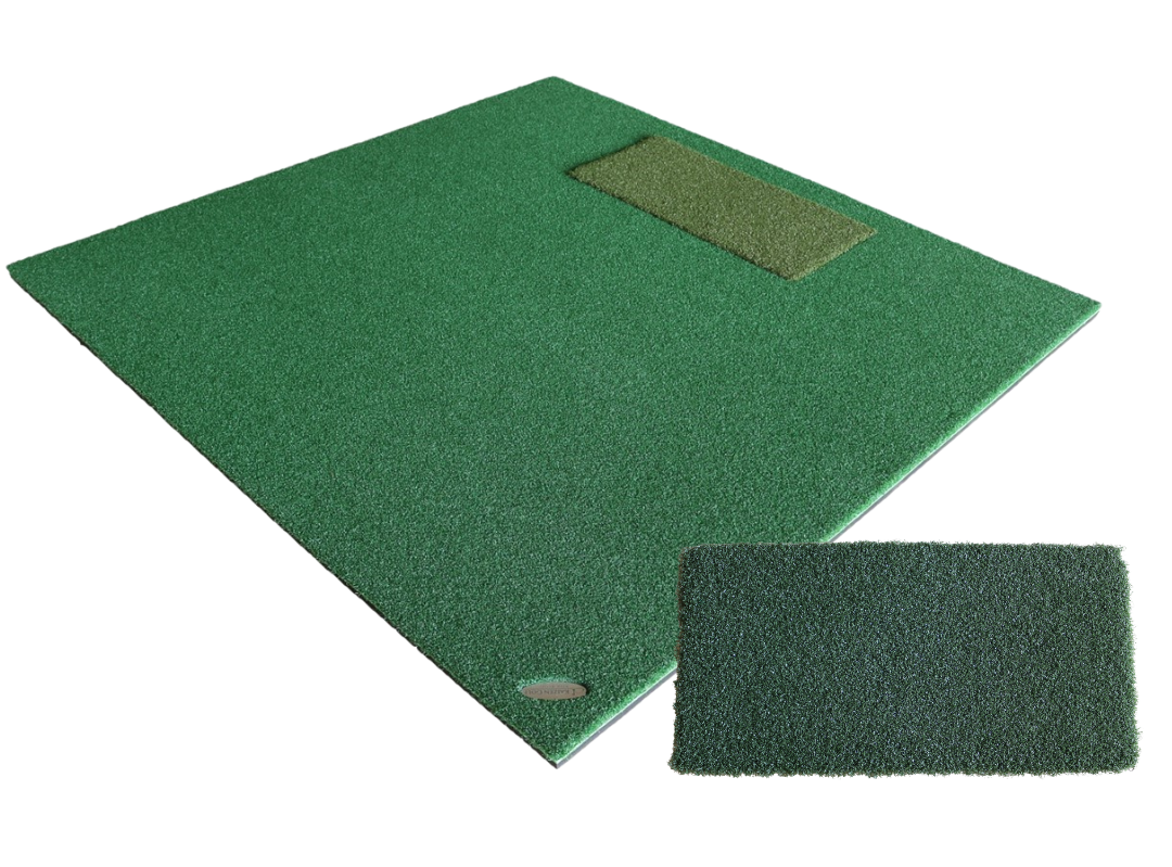 1.5m x 1.2m Large Golf Stance Mat (Compatible with Kaizen Golf Hitting Strips)