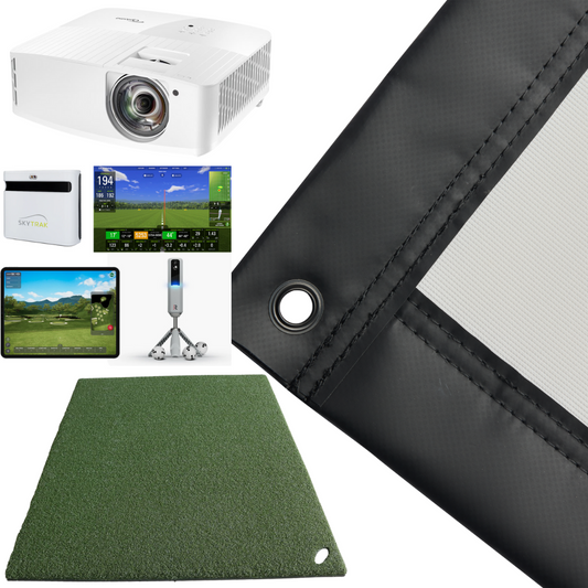 Kaizen Golf impact screen simulator bundle