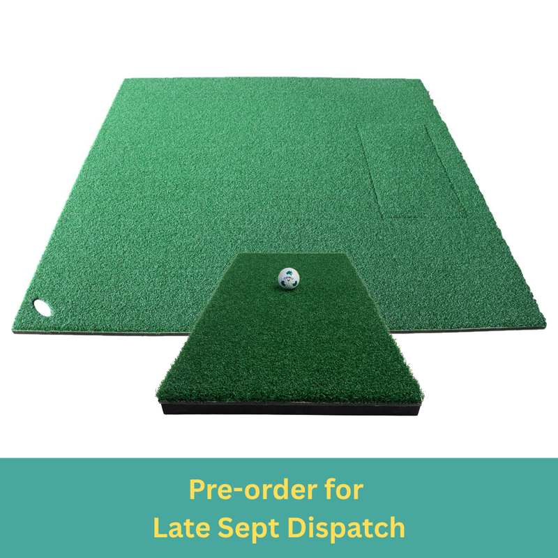 1.5m x 1.2m Large Golf Stance Mat (Compatible with Kaizen Golf Hitting Strips)