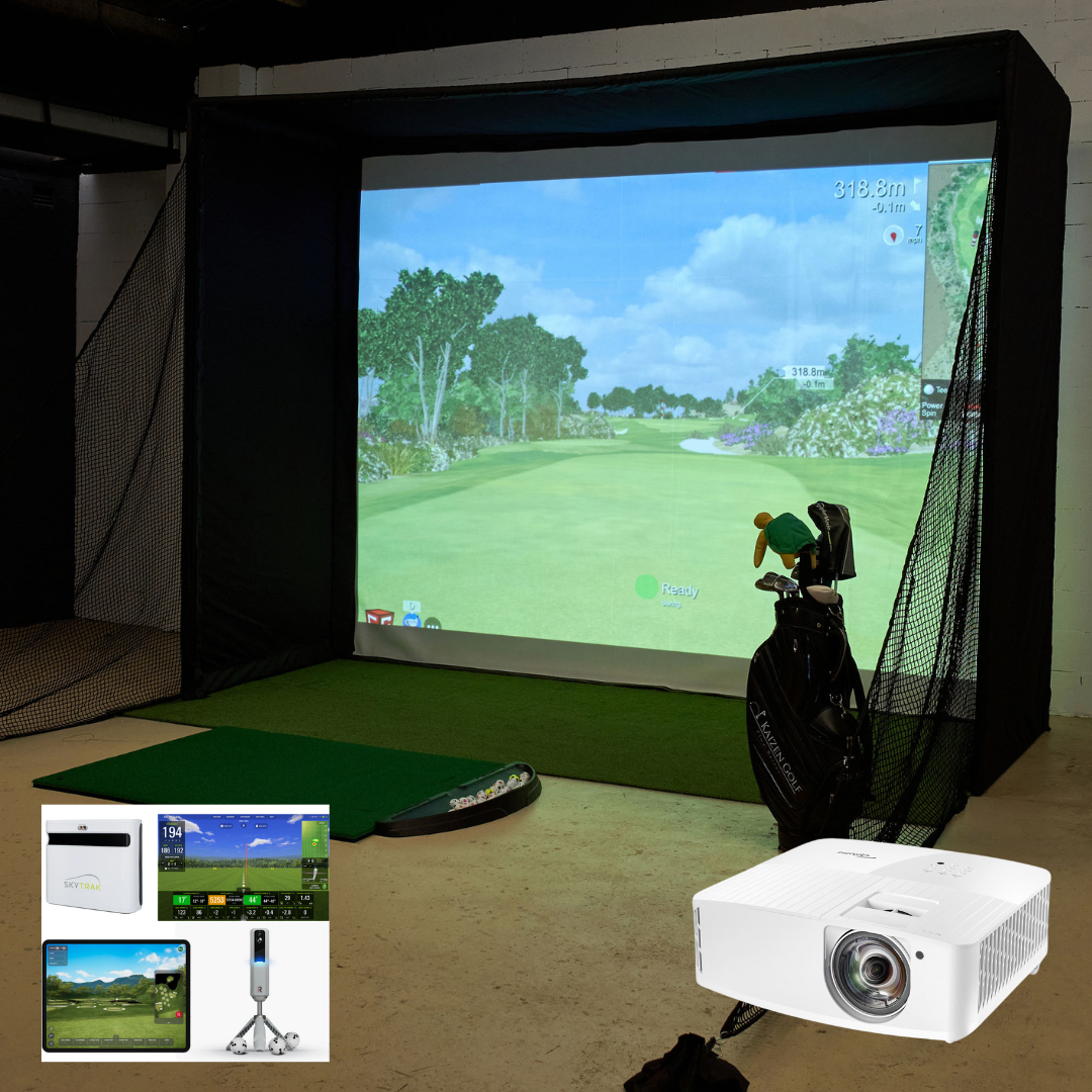Kaizen Golf ultimate complete golf simulator bundle