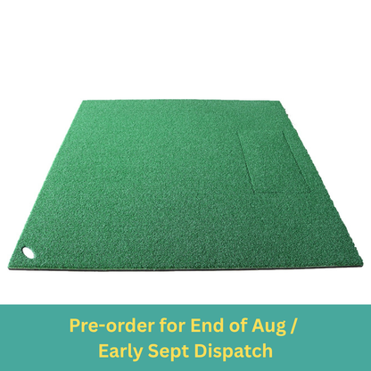 1.5m x 1.2m Large Golf Stance Mat (Compatible with Kaizen Golf Hitting Strips)