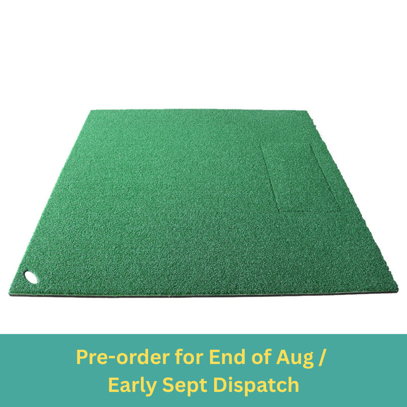 1.5m x 1.2m Large Golf Stance Mat (Compatible with Kaizen Golf Hitting Strips)