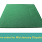 1.5m x 1.2m Large Golf Stance Mat (Compatible with Kaizen Golf Hitting Strips)