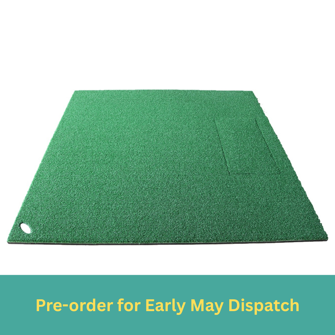 1.5m x 1.2m Large Golf Stance Mat (Compatible with Kaizen Golf Hitting Strips)
