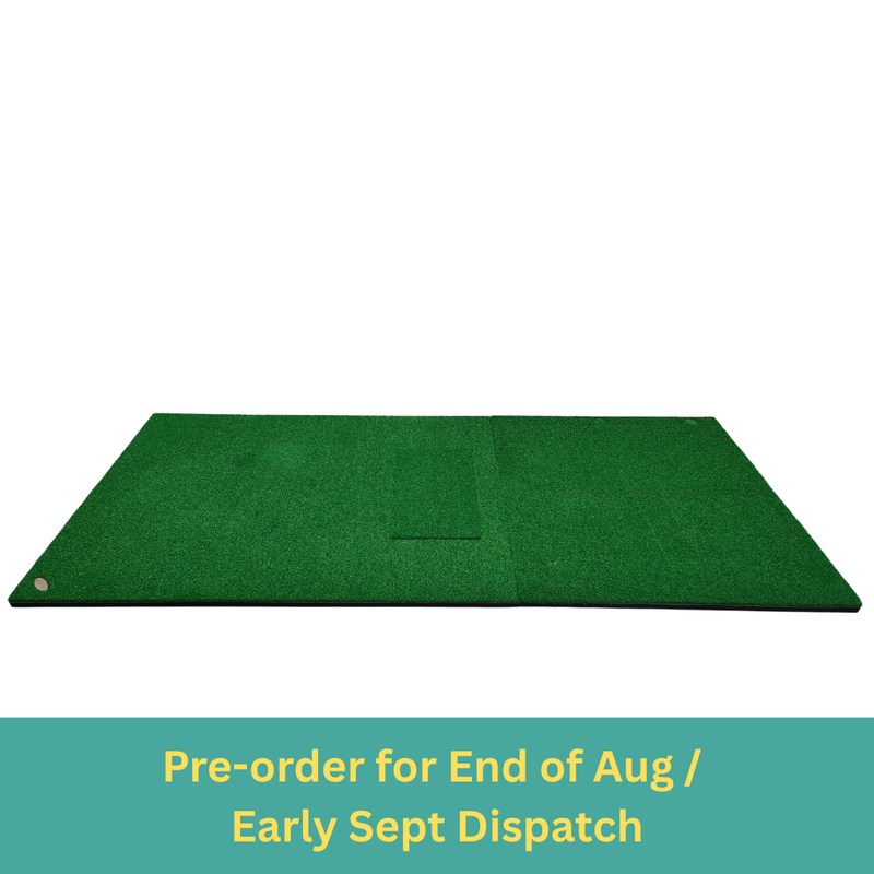 1.5m x 1.2m Large Golf Stance Mat (Compatible with Kaizen Golf Hitting Strips)