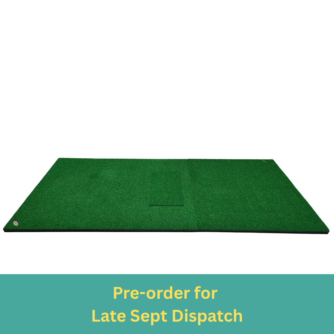 1.5m x 1.2m Large Golf Stance Mat (Compatible with Kaizen Golf Hitting Strips)