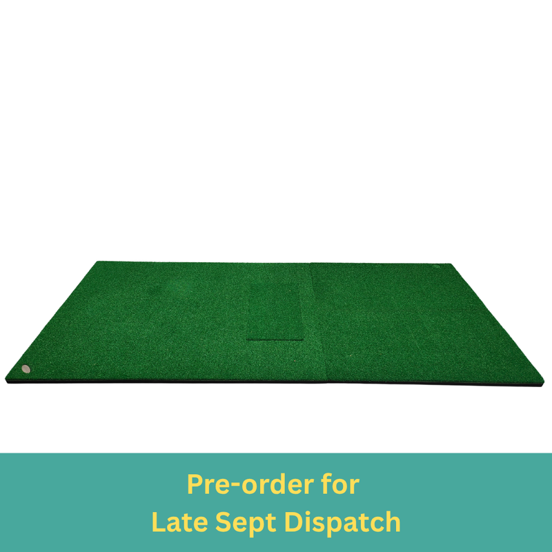 1.5m x 1.2m Large Golf Stance Mat (Compatible with Kaizen Golf Hitting Strips)