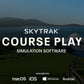 Skytrak golf simulation course play subscription