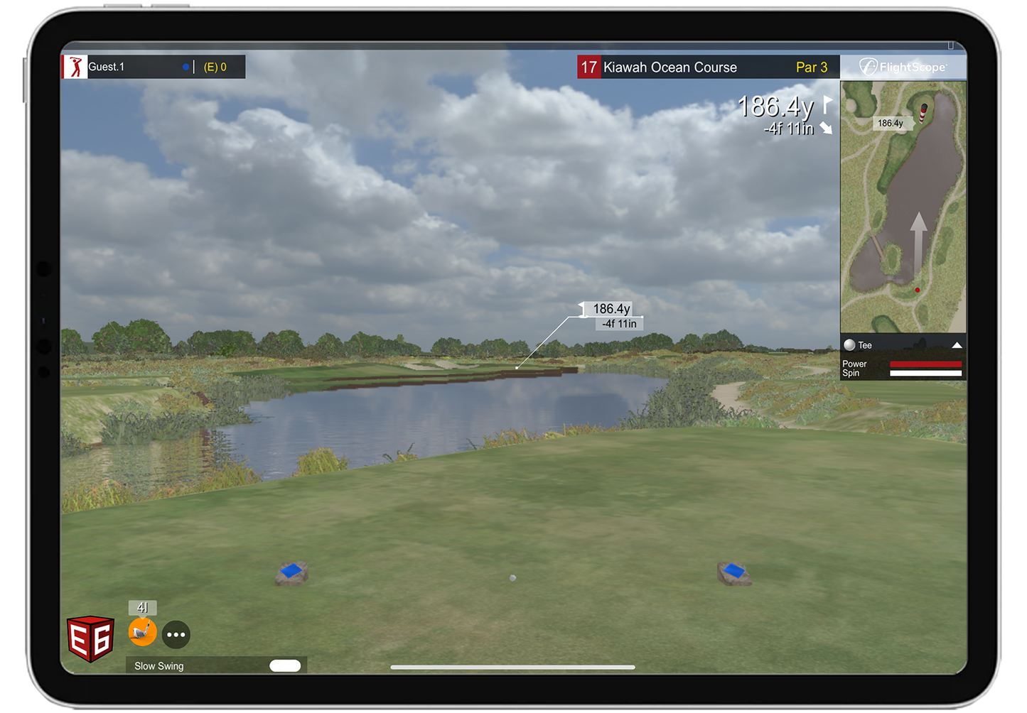 Flightscope mevo gen2 golf simulator golf launch monitor