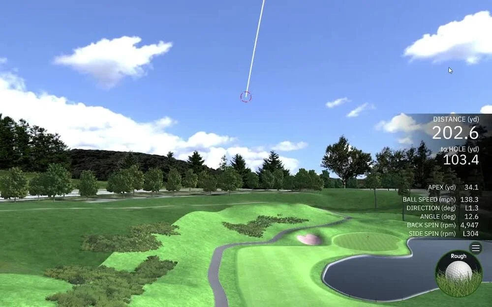 Square golf launch monitor golf course play