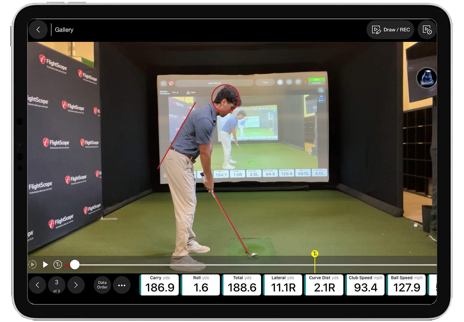 Flightscope mevo gen2 golf simulator golf launch monitor