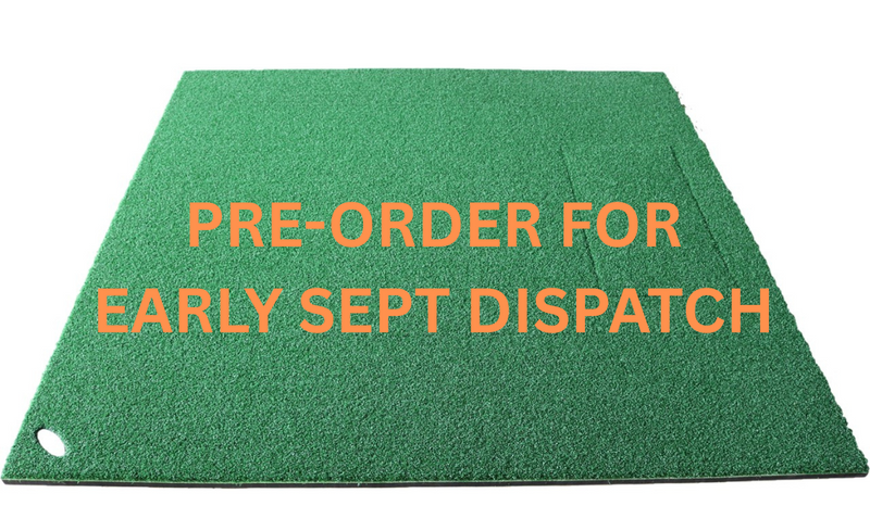1.5m x 1.2m Large Golf Stance Mat (Compatible with Kaizen Golf Hitting Strips)