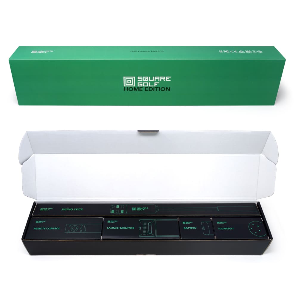 Square golf launch monitor golf simulator