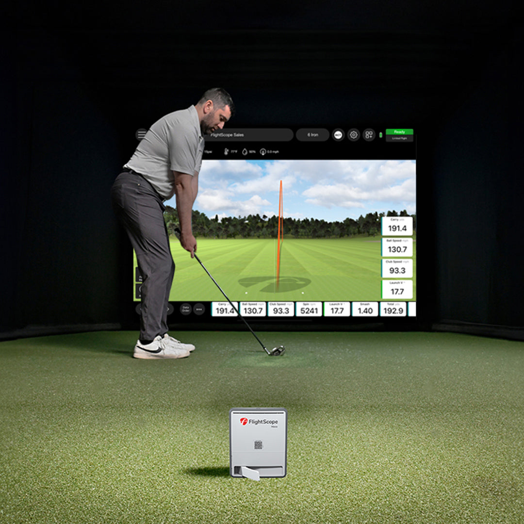 Flightscope mevo gen2 golf simulator golf launch monitor