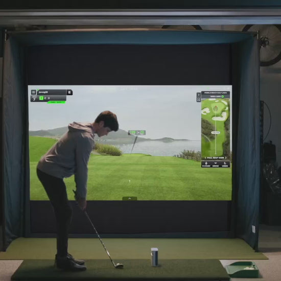 Skytrak golf simulation course play subscription