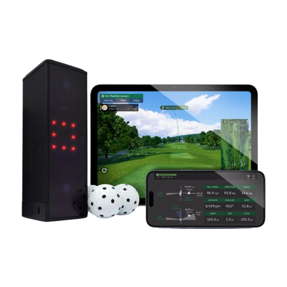 Square golf launch monitor golf simulator