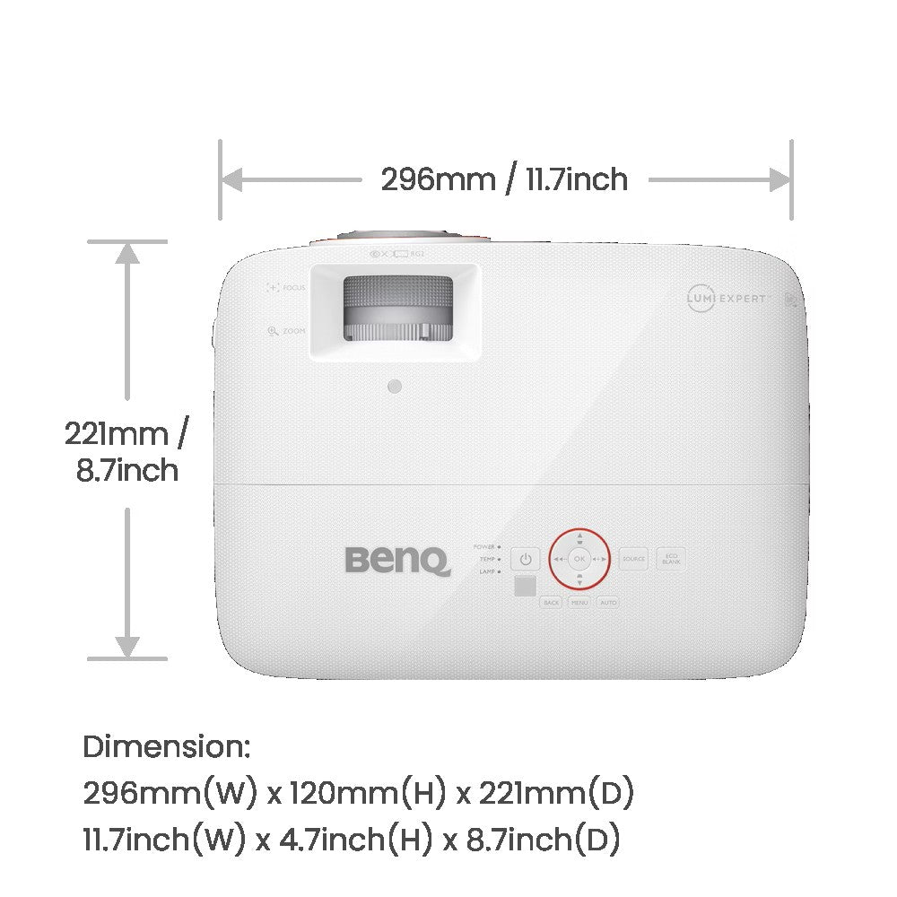 BenQ TH671ST short throw golf simulator projector